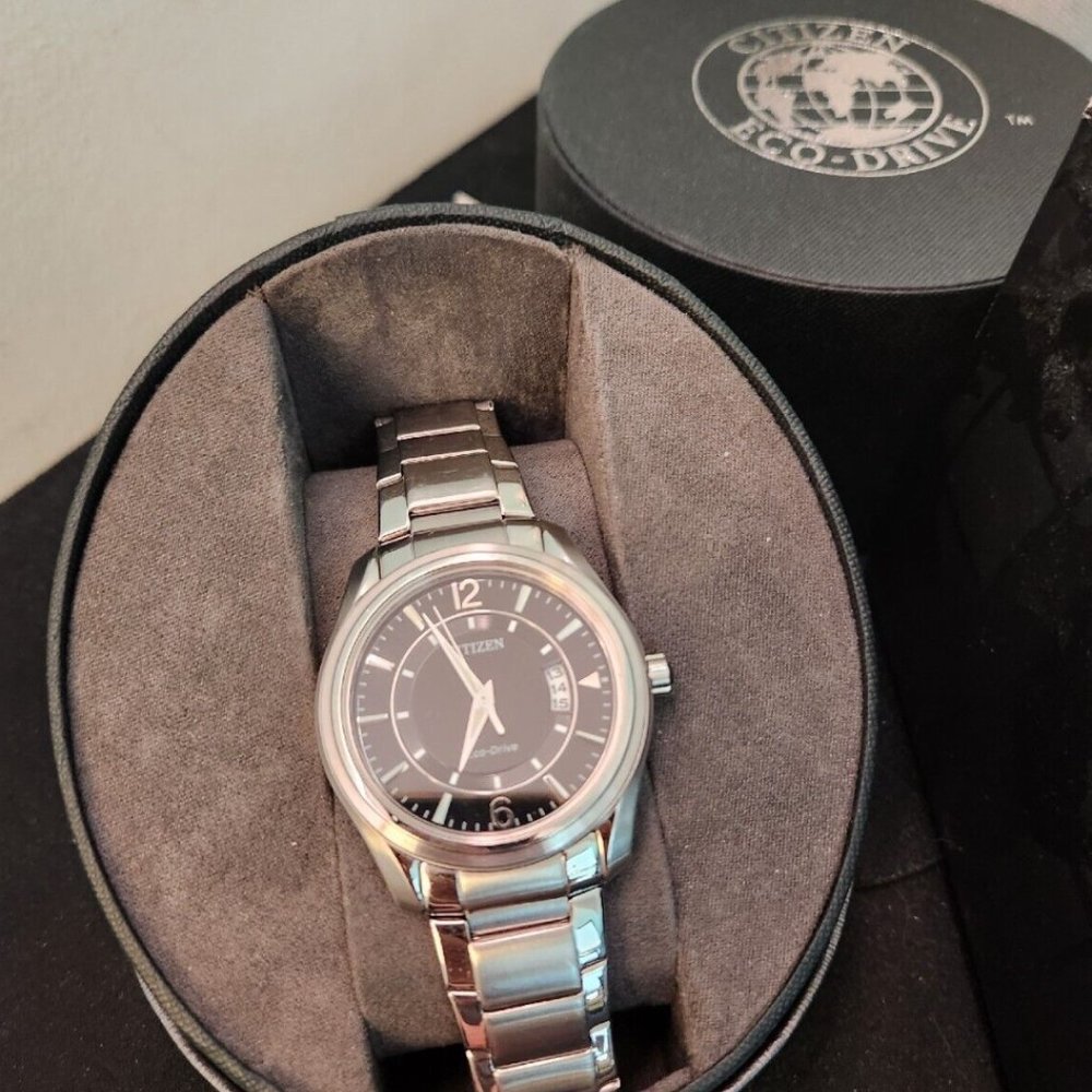 SOLD DO NOT BUYCITIZEN Eco-Drive AW1030-50E BLACK dial stainless steel eco drive
